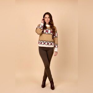 Vintage Cricket Lane Women's Red Rose Floral Pattern in S